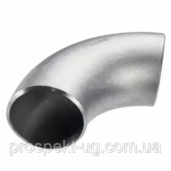 Відвід 90 градусів нержавіючий 76х2 (AISI 304) під зварювання, фото 1
