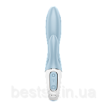 Вібратор-кролик з потужною стимуляцією та надувним наконечником Satisfyer Air Pump Bunny 1, фото 5