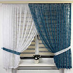 Тюль короткий жаккард, гепюр