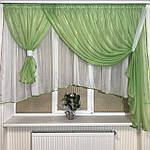 Тюль на кухню шифон, сітка