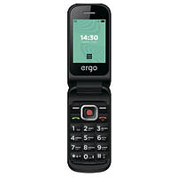 Мобільний телефон ERGO F241 Dual Sim Black, розкладачка klb