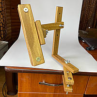 Універсальний дерев'яний тримач для рукоділля Finding Для чіткої фіксації п'ялець для вишивання з кріпленням до столу Коричневий