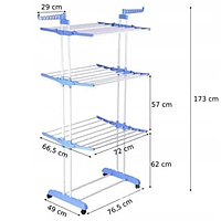 Підлогова сушарка для вологого одягу Підлогова сушарка для білизни міцна кімнатна сушарка для одягу 50 кг