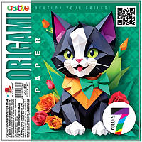 Папір для орігамі (35 аркушів, 7 кольорів,16 Х 16см)