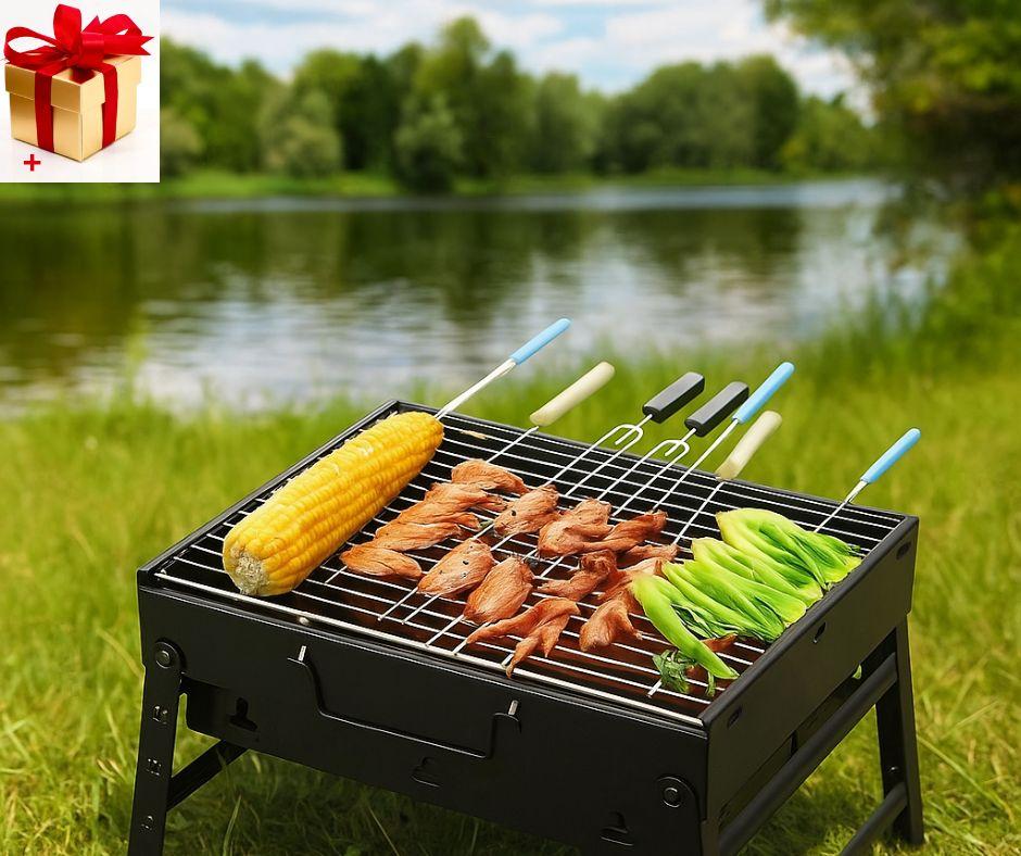 Складаний барбекю гриль BBQ Grill портативний мангал, BBQ Grill Portable з неіржавкої сталі