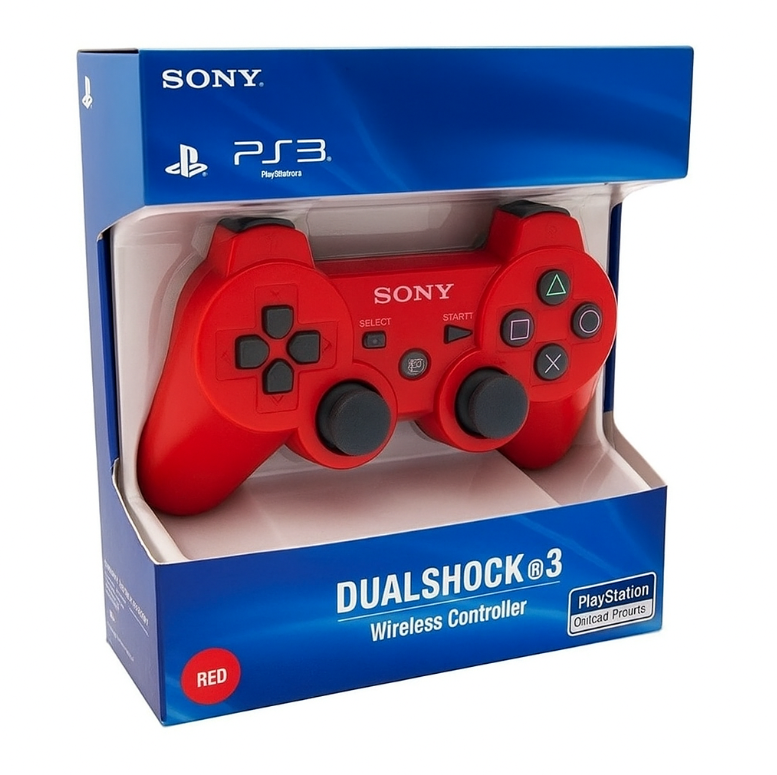 Бездротовий bluetooth джойстик PS3 SONY PlayStation 3 DualShock 3 Red, фото 1