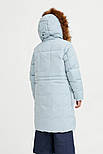 Жіноча пухова парка з хутром Finn Flare W20-12013-106 блакитна 2XL, фото 4