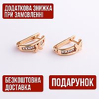 Золоті сережки з метеликами с04909 ZIPMARKET