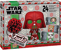 Funko Pop! Advent Calendar Star Wars Holiday — адвент-календар колекціонера Funko Pop Зоряні війни 24 фігурки