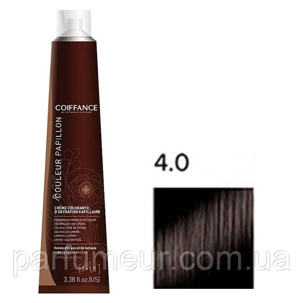 Coiffance Couleur Papillon Стійка крем-фарба для волосся 4.0 коричневий 100 мл, фото 1