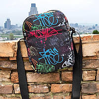Сумка барсетка через плече жіноча з принтом Графіті