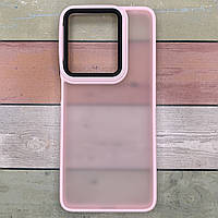 Чохол для Motorola Moto G15 (4G) протиударний бампер, матовий, силікон + пластик. Lyon Frosted. Рожевий