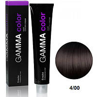 Erayba Gamma Color Стойкая крем-краска для волос 4/00 средне-коричневый 100 мл