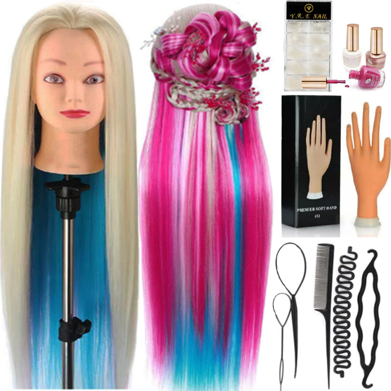 Набір юного майстра з манекеном для зачісок та рукою для манікюру Optimal, фото 1