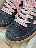 Сині замшеві жіночі кросівки Adidas Spezial  • Dark Blue Pink • Демісезонні кросівки Адідас Спешл, фото 8
