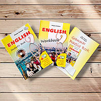Комплект Англійська мова 9 клас Підручник + Робочий зошит + Зошит з граматики Авт: Карпюк О. Вид: Лібра Терра