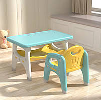 Дитяча парта з стільцем Terrio “Lerny” Жовто-блакитна