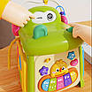 Куб розвивальний мультибокс бізікуб Крокодил 5в1 Пальчикова гра Лабіринт Пісні прорізувачі Ранній розвиток, фото 2