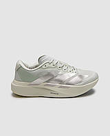 Срібні жіночі текстильні кросівки Adidas Adizero Evo SL Light Green/Silver Metallic Демісезонні Адідас Адізеро