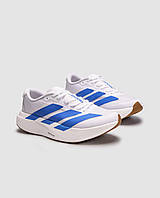 Білі жіночі текстильні кросівки Adidas Adizero Evo SL White/Blue Fusion Демісезонні Адідас Адізеро