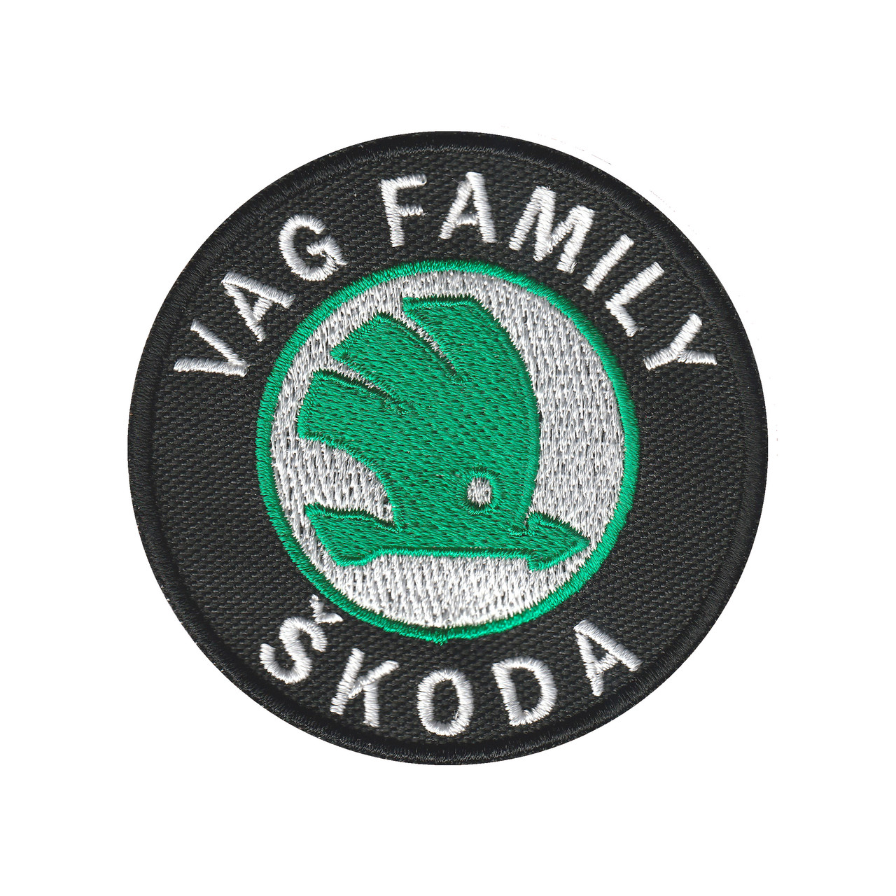 Вишитий шеврон “VAG FAMILY [ŠKODA]​​​​​​​” на липучці
