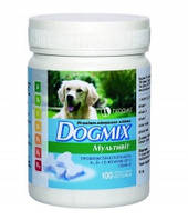 ВМД DOGMIX мультивит 100 таб. уп. витаминно-минеральная добавка для щенков и взрослых собак.