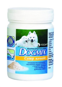 ВМД DOGMIX супер кальцій 200 г порошок вітамінно-мінеральна добавка для цуценят і дорослих собак