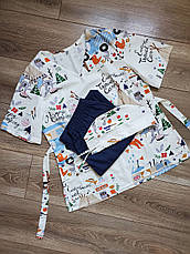 Принтована хірургічна кофта/куртка "Веселий кемпінг", фото 3