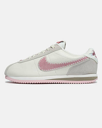 Жіночі кросівки Nike Cortez Valentine’s Day White Pink — модний дизайн, легкість та стиль, фото 1