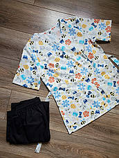 Принтована хірургічна кофта/куртка "Бджоли", фото 4