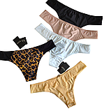 Трусики стрінги  Acousma з сіточкою 1 шт Розміри M L XL, фото 3