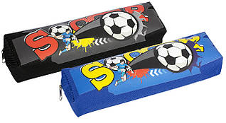Пенал шкільний м'який на блискавці Футбол 7749
