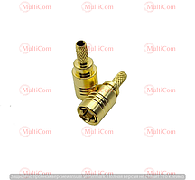 01-21-111. Штекер SMB (RG174), обтискний, під кабель, латунь