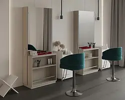 Місце для перукаря M412 з дзеркалом і робочою поверхнею