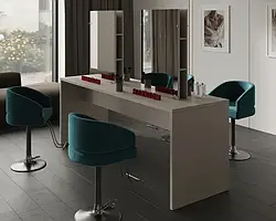 Двостороннє двомісне робоче місце перукаря М418