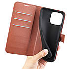 Чохол-книжка Litchie Wallet для Apple iPhone 16 Pro Brown, фото 6