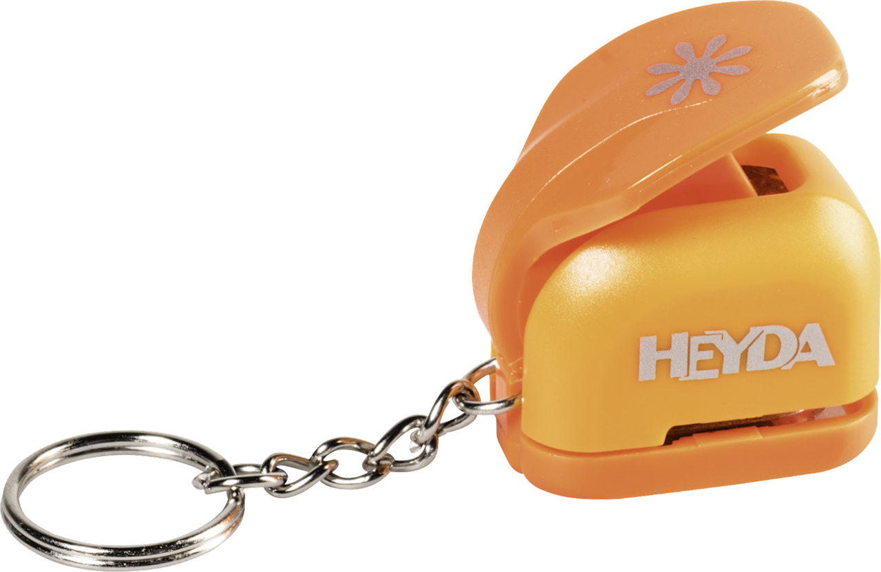 Діркопробивач фігурний міні Heyda квітка 1 см жовтогарячий 203687683