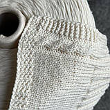 Пряжа шнурок органічна бавовна Bionyco Filpucci молочний, 100 грамів, фото 2