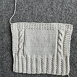 Пряжа шнурок органічна бавовна Bionyco Filpucci молочний, 100 грамів, фото 5