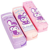 Пенал шкільний м'який на блискавці Зайка 9168