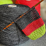 Пряжа шнурок бавовняний Dream Filpucci лайм неон, 100 грамів, фото 5