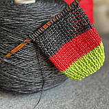 Пряжа шнурок бавовняний Dream Filpucci лайм неон, 100 грамів, фото 4