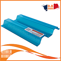 ПВХ профільований синій ONDEX Ecolux Greca 70/18 трапеція 1095Х3000Х0.8мм Франція