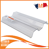 ПВХ профільований синій ONDEX Ecolux Greca 70/18 трапеція 1095Х3000Х0.8мм Франція, фото 5