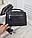 Жіноча сумка через плече невелика сумочка модна кроссбодІ чорна екошкіра, фото 7