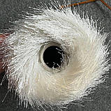 Пряжа травка Sauvage Lanificio dell Olivo світлий молочний, 320 грамів, фото 6