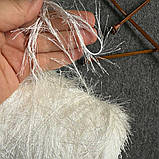 Пряжа травка Sauvage Lanificio dell Olivo світлий молочний, 320 грамів, фото 2