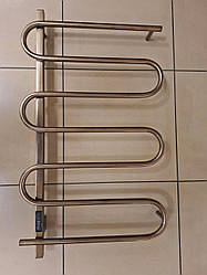 Електрорушник Liana 6/880х515 E MS н/ж сталь; Покриття: Сатин; Колір: Бронза; Приховане під'єднання