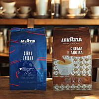 Кава в зернах набір Lavazza Crema E Aroma Espresso 1 кг + Crema E Aroma зернова кава Лавацца