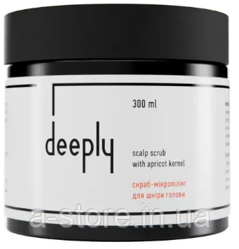 Скраб deeply scalp scrub with apricot kernel для шкіри голови, фото 1